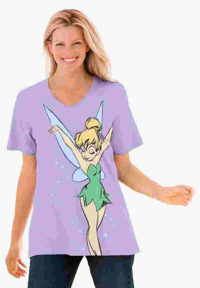 Lavender Tinkerbell V-Neck Tee image number 0