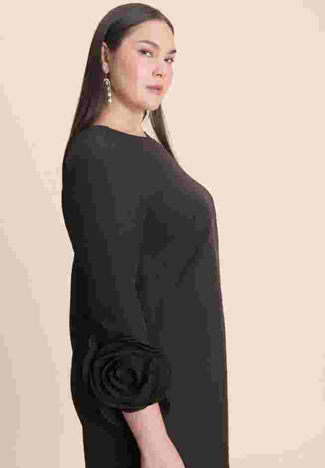Rosette Sleeve Mini Dress image number 3