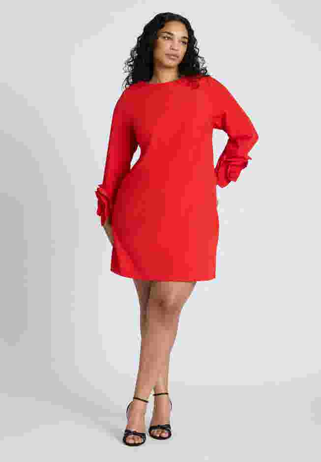 Rosette Sleeve Mini Dress image number 0