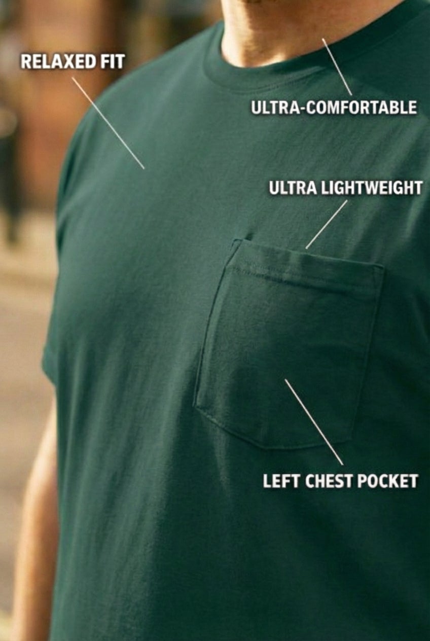 The Ultra-Light Comfort Pocket Tee image number 2
