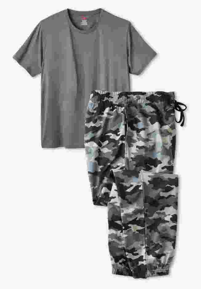 Hanes® French Terry Sleep Jogger Set image number 0