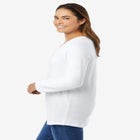 Perfect Long-Sleeve V-Neck Tee image number null
