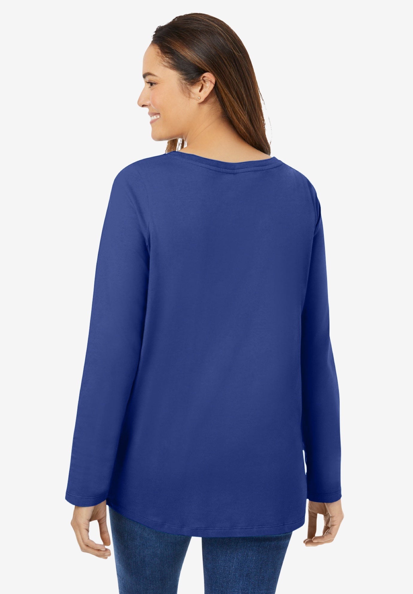 Perfect Long-Sleeve V-Neck Tee image number 1