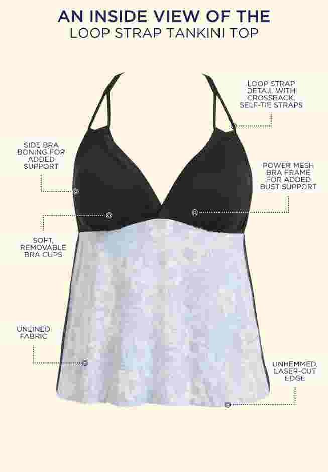 Loop Strap Tankini Top image number 2