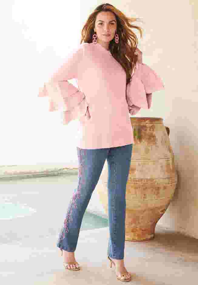 Tiered Sleeve Sweater image number 2