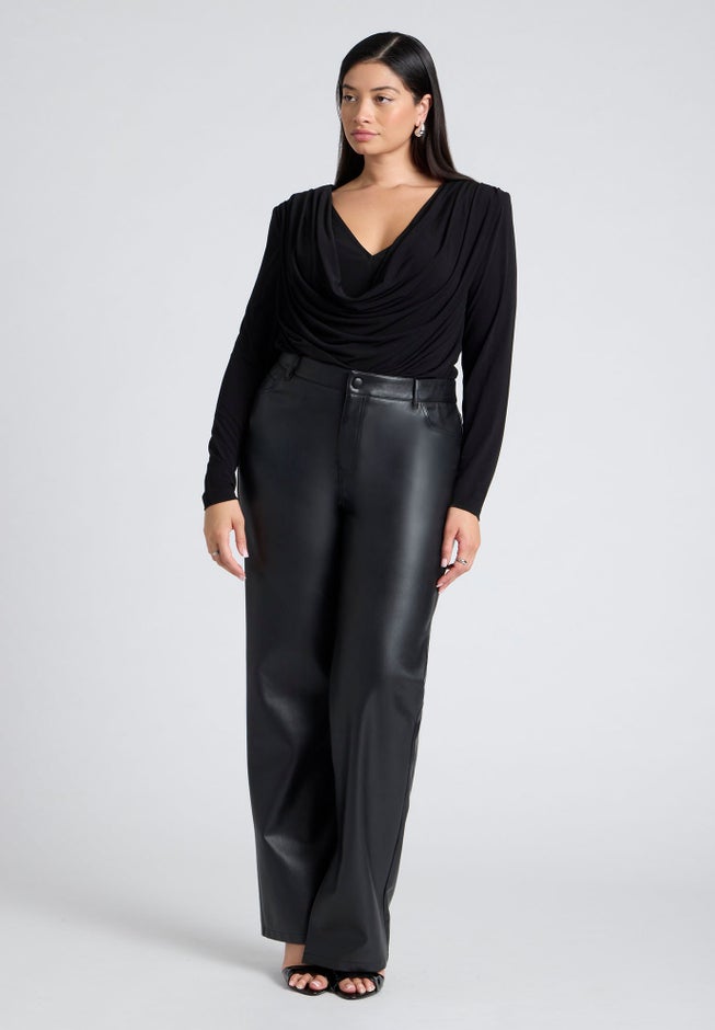 Dramatic Cowl Drape Top image number 2