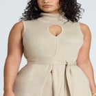 Turtleneck Duster With Belt image number null