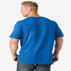 Shrink-Less Lightweight Longer-Length V-neck T-shirt image number null