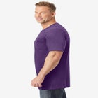 Shrink-Less™ Lightweight Longer-Length V-neck T-shirt image number null