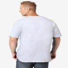 Shrink-Less&trade; Lightweight Longer-Length V-neck T-shirt image number null