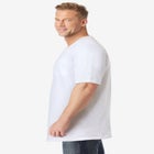 Shrink-Less&trade; Lightweight Longer-Length V-neck T-shirt image number null