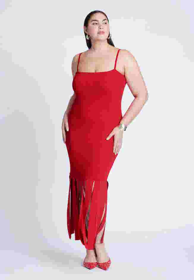 Ribbed Fringe Dress image number 0