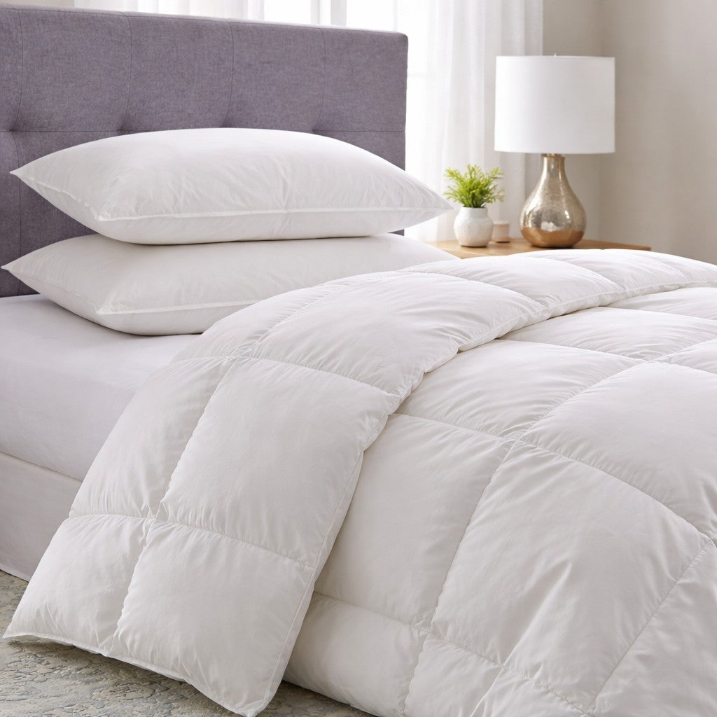 2-Pack Quilless Feather-Filled Pillows image number 1