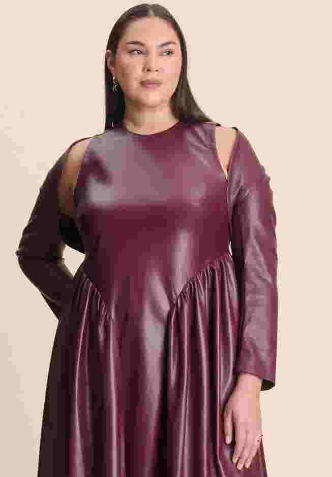 Faux Leather Layering Sleeves image number 0