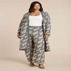 Intarsia Sweater Duster image number null