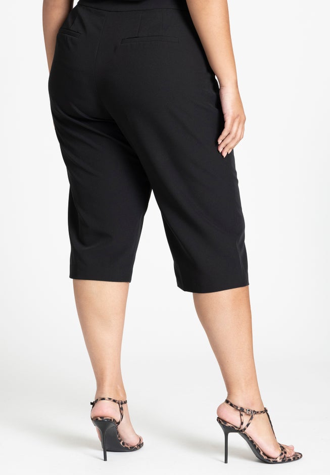 Pintuck Stretch Capri image number 2