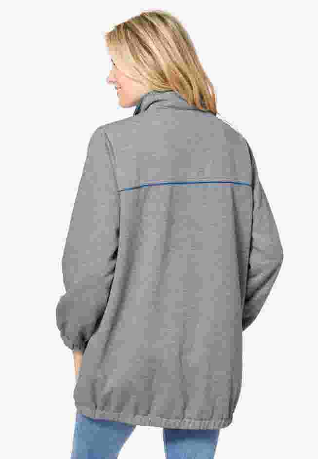Fleece Nylon Reversible Jacket image number 3