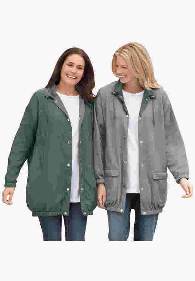 Fleece Nylon Reversible Jacket image number 0