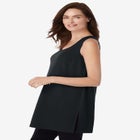 Longer-Length Dip-Dye Sleeveless Tunic image number null