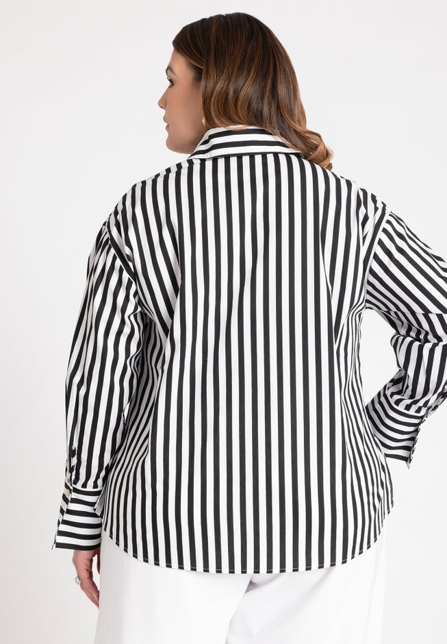 Preppy Striped Button Down image number 1