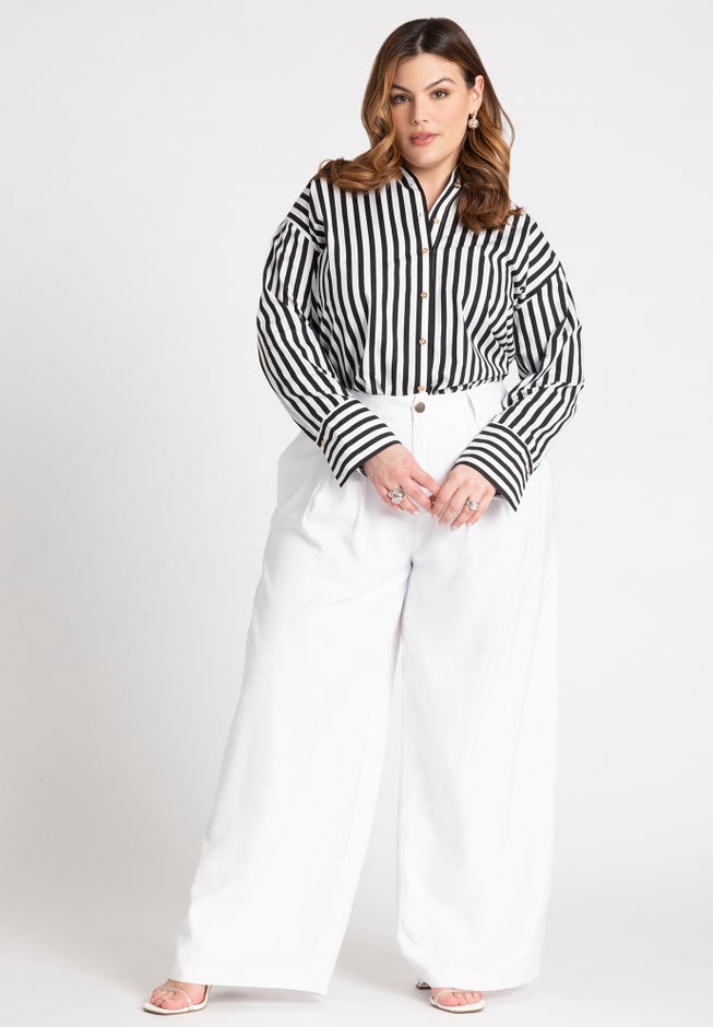 Preppy Striped Button Down image number 2