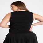 Preppy Button Front Tank image number null