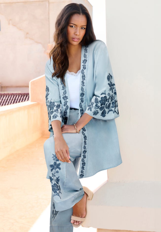Chambray Kimono image number null