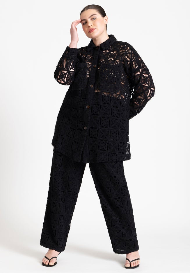 Crochet Shacket image number 2