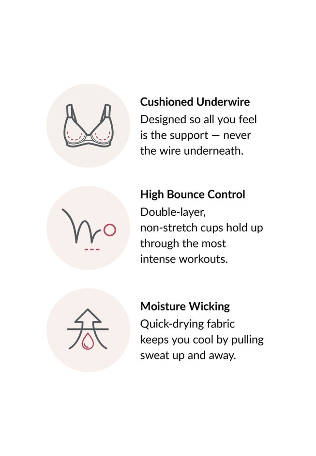 Glamorise® Wonderwire® High-Impact Underwire Sport Bra 9066 image number 4