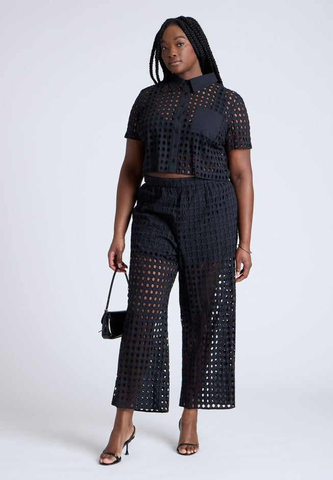 Sheer Eyelet Pant image number 0