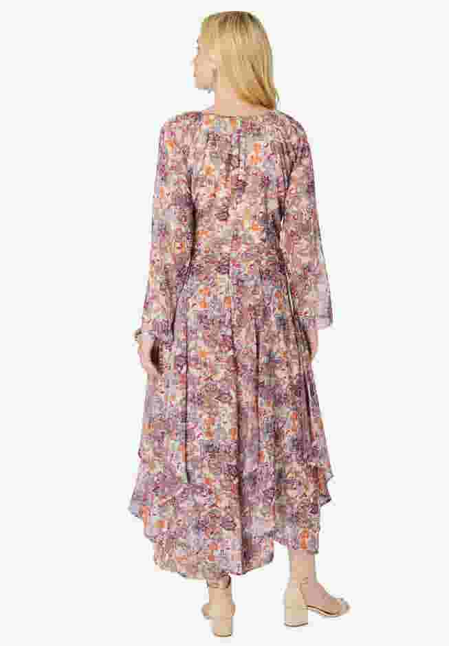 Asymmetric Keyhole Maxi Dress image number 1