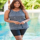 Longer-Length Racerback Tankini Top image number null