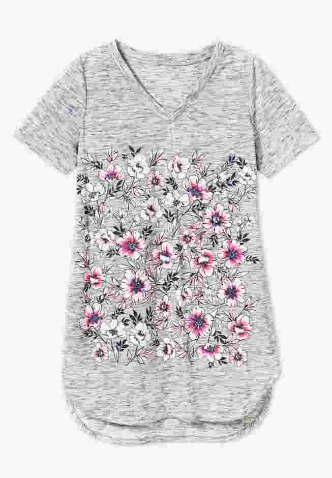 Marled V-Neck Tunic image number 3