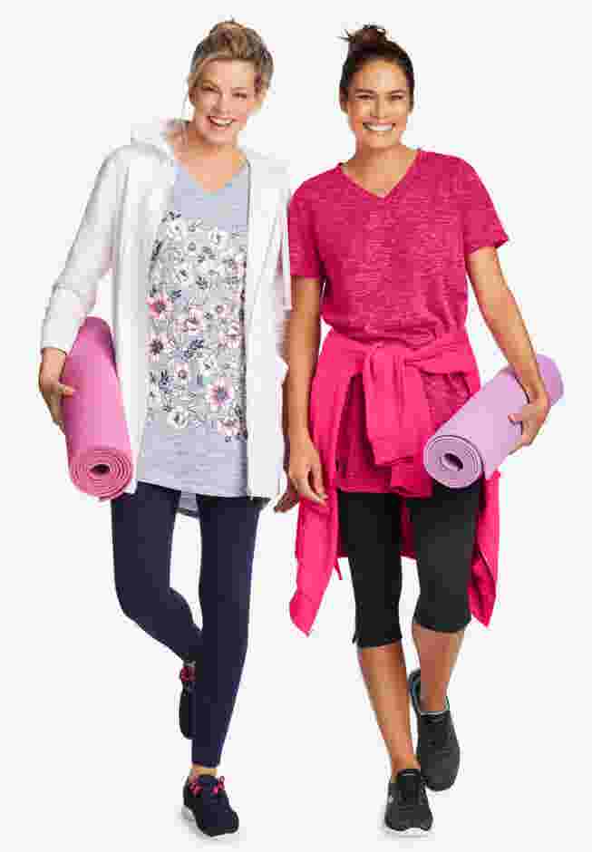 Marled V-Neck Tunic image number 4