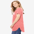 Marled V-Neck Tunic image number null