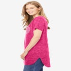 Marled V-Neck Tunic image number null