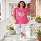 Marled V-Neck Tunic image number null