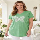 Marled V-Neck Tunic image number 0