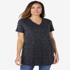Marled V-Neck Tunic image number null