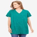 Marled V-Neck Tunic image number null
