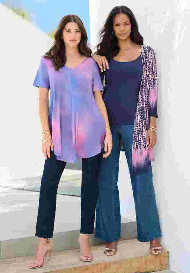 Ultra Drape V Neck Swing Tunic image number 3