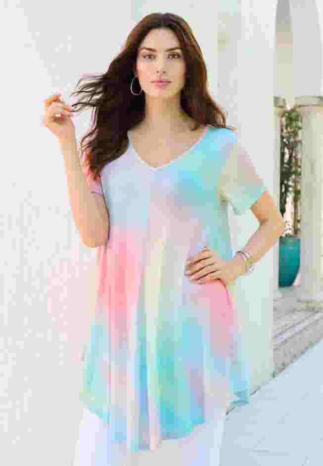 Ultra Drape V Neck Swing Tunic image number 5