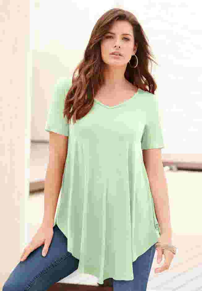 Ultra Drape V Neck Swing Tunic image number 6