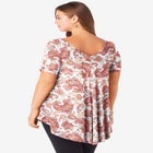 Plus Size Ultra Drape V-Neck Swing Tunic Top image number null