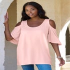 Cold Shoulder Ultra Drape Tunic image number null