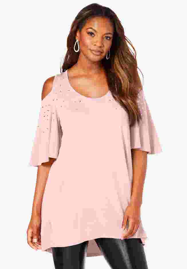 Cold Shoulder Ultra Drape Tunic image number 0