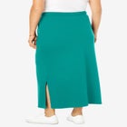 Sport Knit Side-Slit Skirt image number null