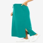 Sport Knit Side-Slit Skirt image number null
