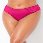 Shimmer Side Ruched Swim Brief image number 3