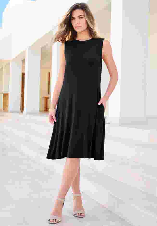 Two-Pocket Swing Tank Dress image number 0